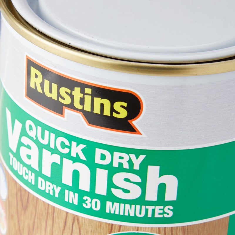 Rustins ورنيش رستينز سريع الجفاف، شفاف غير لامع، 500 مل - Image 3